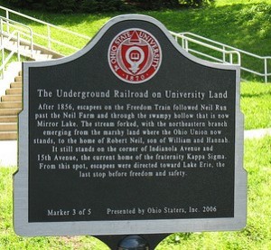 Underground Railroad Marker Underground Railroad Marker